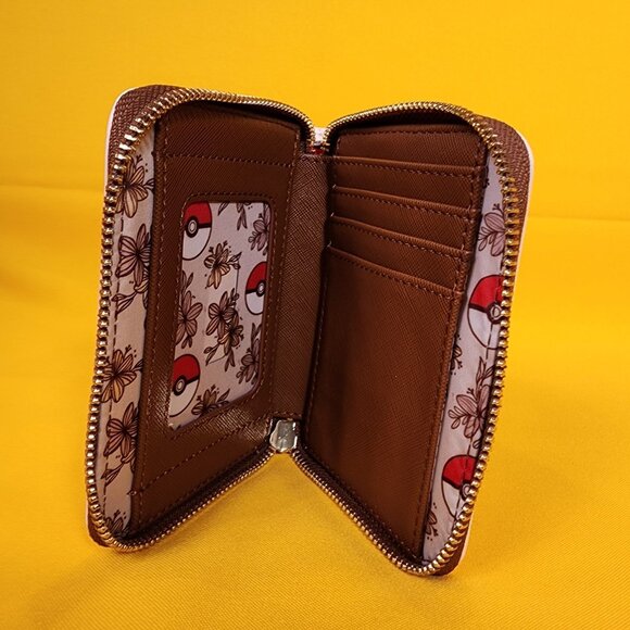 Loungefly Pokémon Pikachu & Eevee Floral Zip Wallet NEW - Picture 10 of 13
